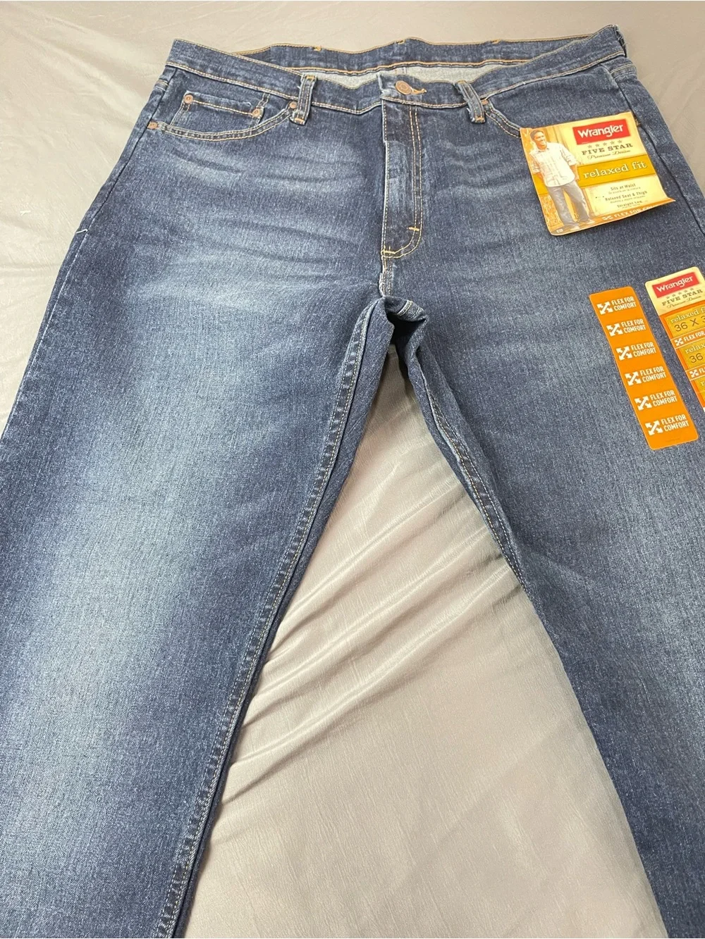 Wrangler blue jeans